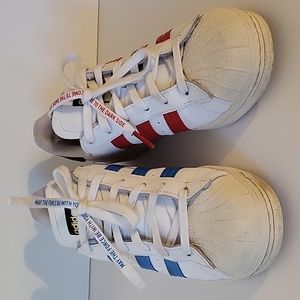 Adidas-Star Wars superstar EL I dark side light side sneakers size 6.5 kids